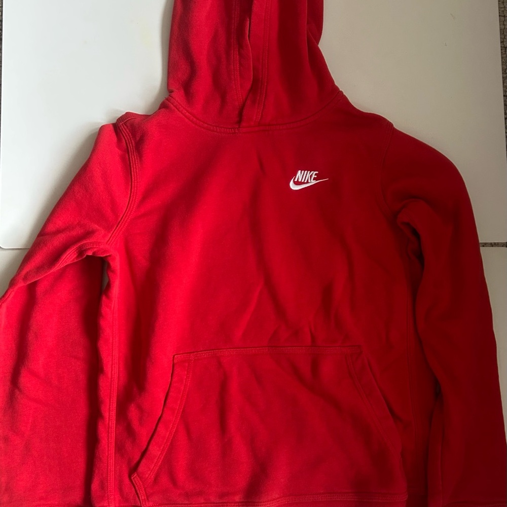 Nike Pullover Hoodie, Red, Kids L